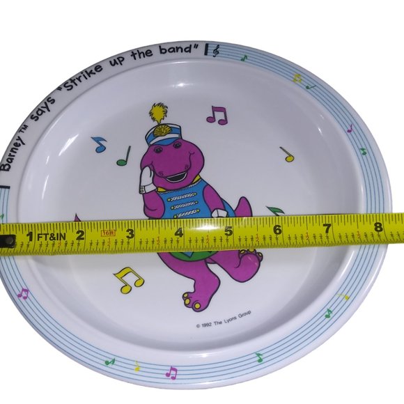 VTG Barney "strike up the band" Music Note  Selandia The Lyons Group 1992 Plate - Picture 4 of 4